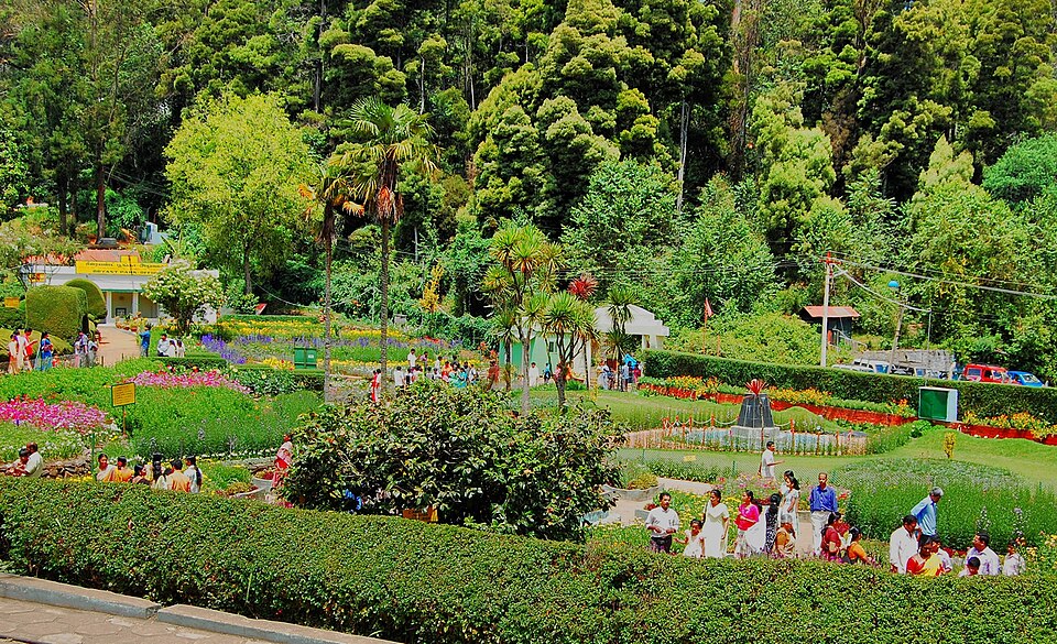 Bryant park with flower garden, Kodaikanal