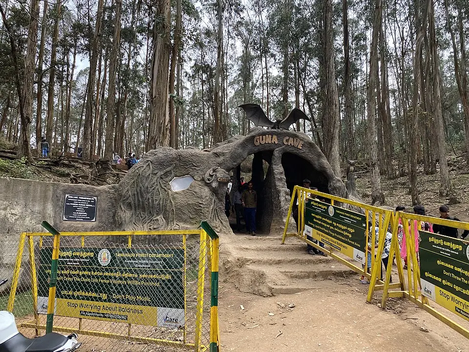 Entrance of Guna cave, Kodaikanal